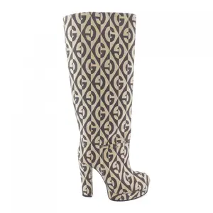 Pre-owned GUCCI Calfskin Small Leather Goods Long Boots