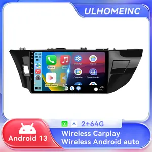 Android Car Stereo for Toyota Corolla 2014-2016, 10" TouchScreen Car Raido with Wireless CarPlay Android Auto Bluetooth WiFi GPS AHD Backup Camera 2+64GB