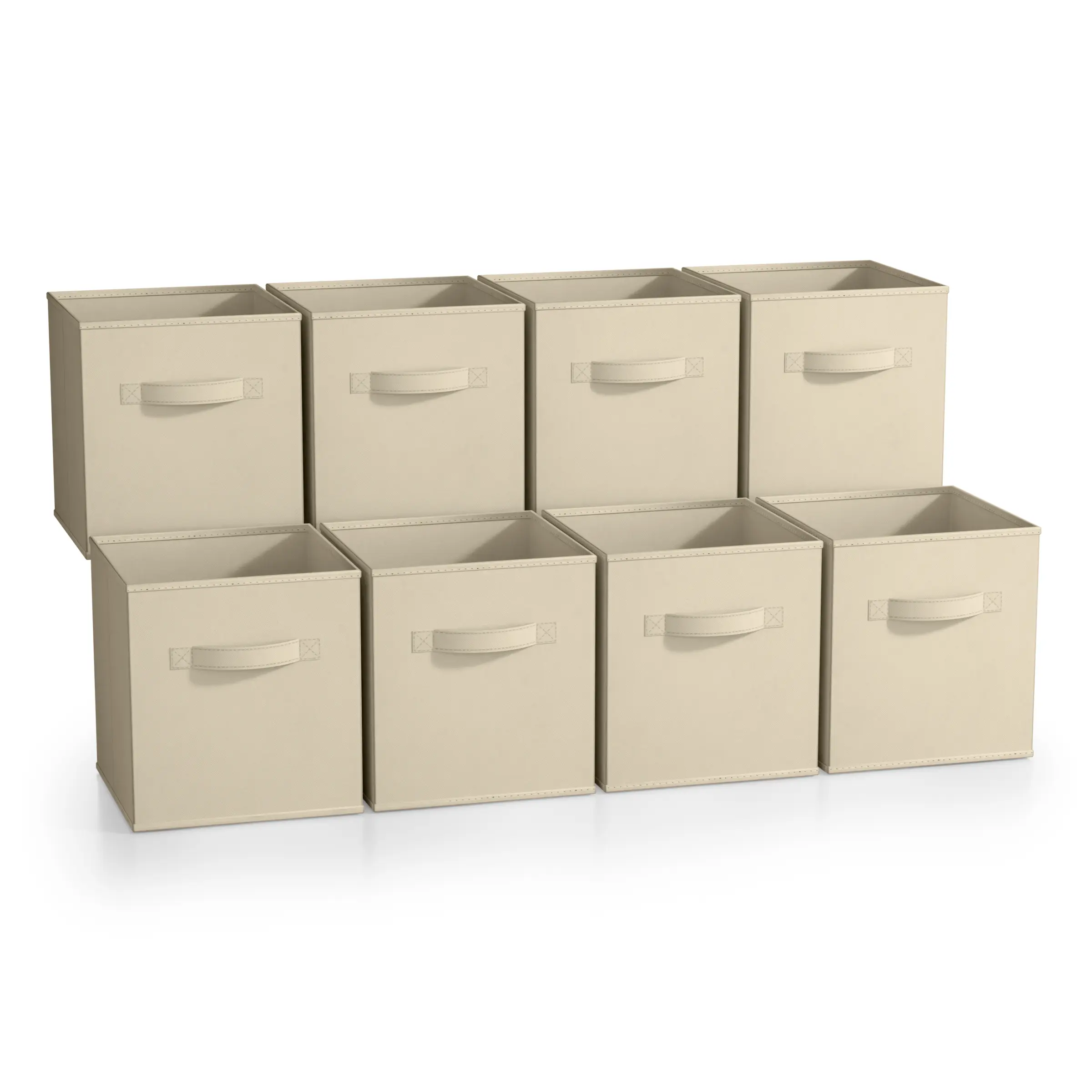 Sorbus Fabric Storage Cubes - 8 Foldable Storage Bins - 11 Inch Collapsible Organiser Cube Baskets for Shelves with Handle Boxes Lightweight