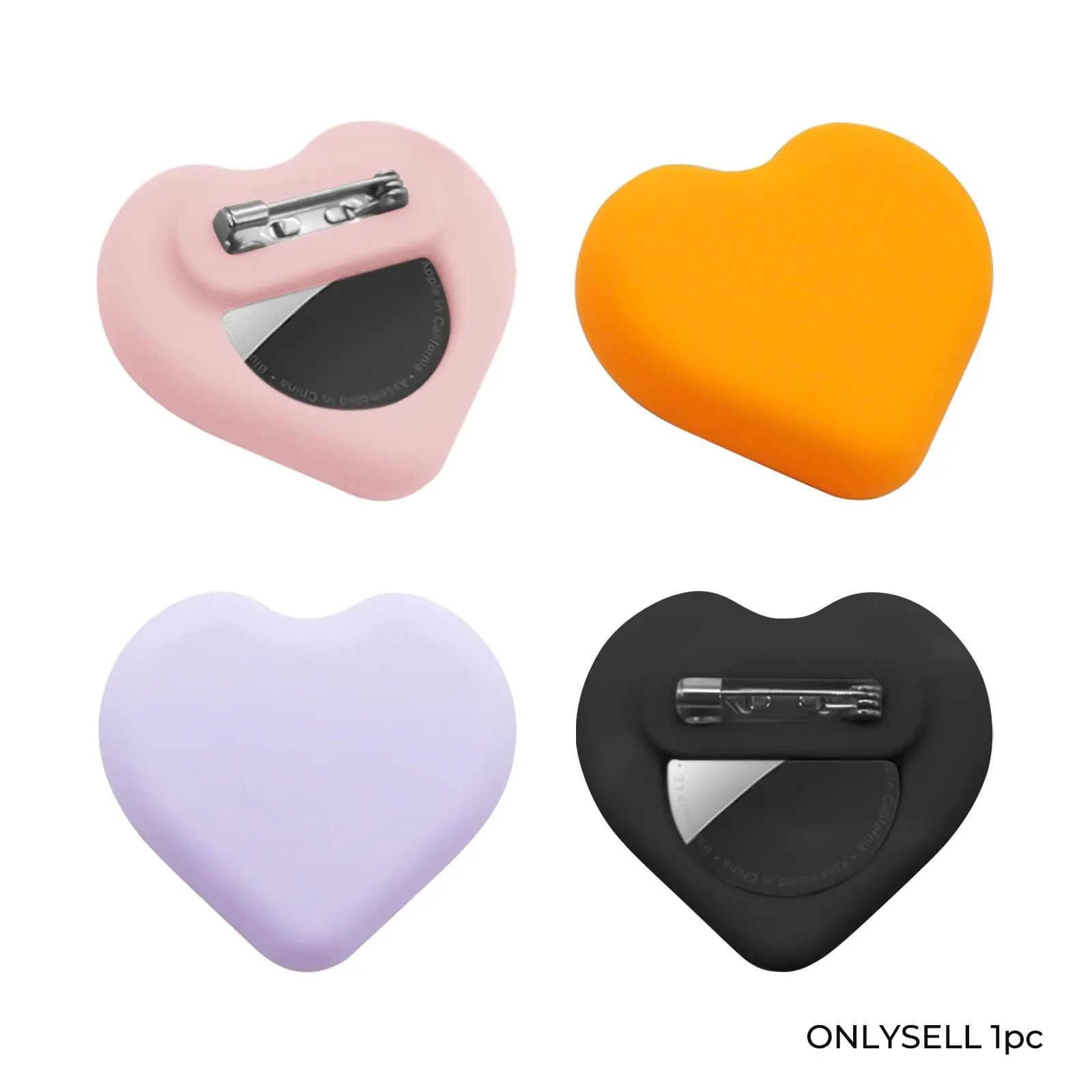 Invisible Airtag Holder, Silicone Tracker Case with Safety Pin, Anti-Loss Stand, Small and Portable, Suitable for Elderly, Luggage, Clothes