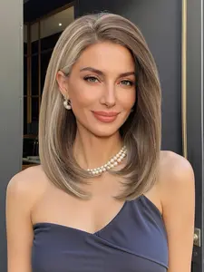 [deals for You Days] 13x6 Synthetic Lace Front Wig, Highlighted, Natural Look, Comfortable Fit for Everyday Wear, Versatile Styling Options, Stylist Friendly Wig
