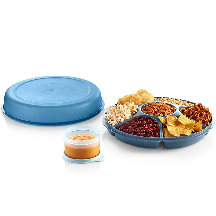Tupperware Serving Center Set with Microwave Reheatable Dip Bowl