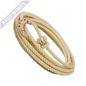 20 Ft Natural Lasso Kids Lariat USA Made Cowboy Rope 20 Ft Natural Lasso Kids Lariat USA Made Cowboy Rope