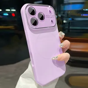 Liquid Silicone-Like Magnetic Phone Case This Phone Case Is Made Of Premium Liquid Silicone-Like Material With A Soft, Skin-Friendly Matte Finish. The Metallic Silver-Trimmed Large Camera Window Offers Full Lens Protection For iPhone 16 15 14 13 12 11
