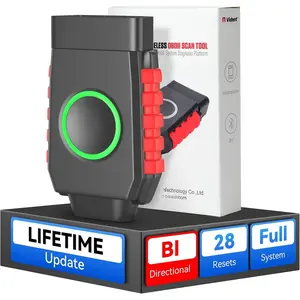 Bidirectional  OBD2 Scanner for iOS & Android,  iSmartDiag 510 PRO Scan Tool with Lifetime Updates, 28 Resets,  System Diagnostics, Throttle Relearn, ABS Bleeding, EPB, CAN FD for GM