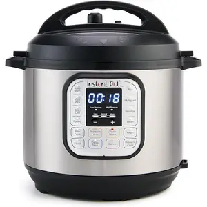 Instant Pot Duo 7-in-1 Electric Pressure Cooker, Slow Cooker, Rice, Steamer, Sauté, Yogurt Maker, Warmer & Sterilizer, Includes App With Over 800 Recipes, Stainless Steel, 6 Quart