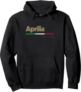 Aprilia Italian City Retro Flag Italy Pullover Hoodie