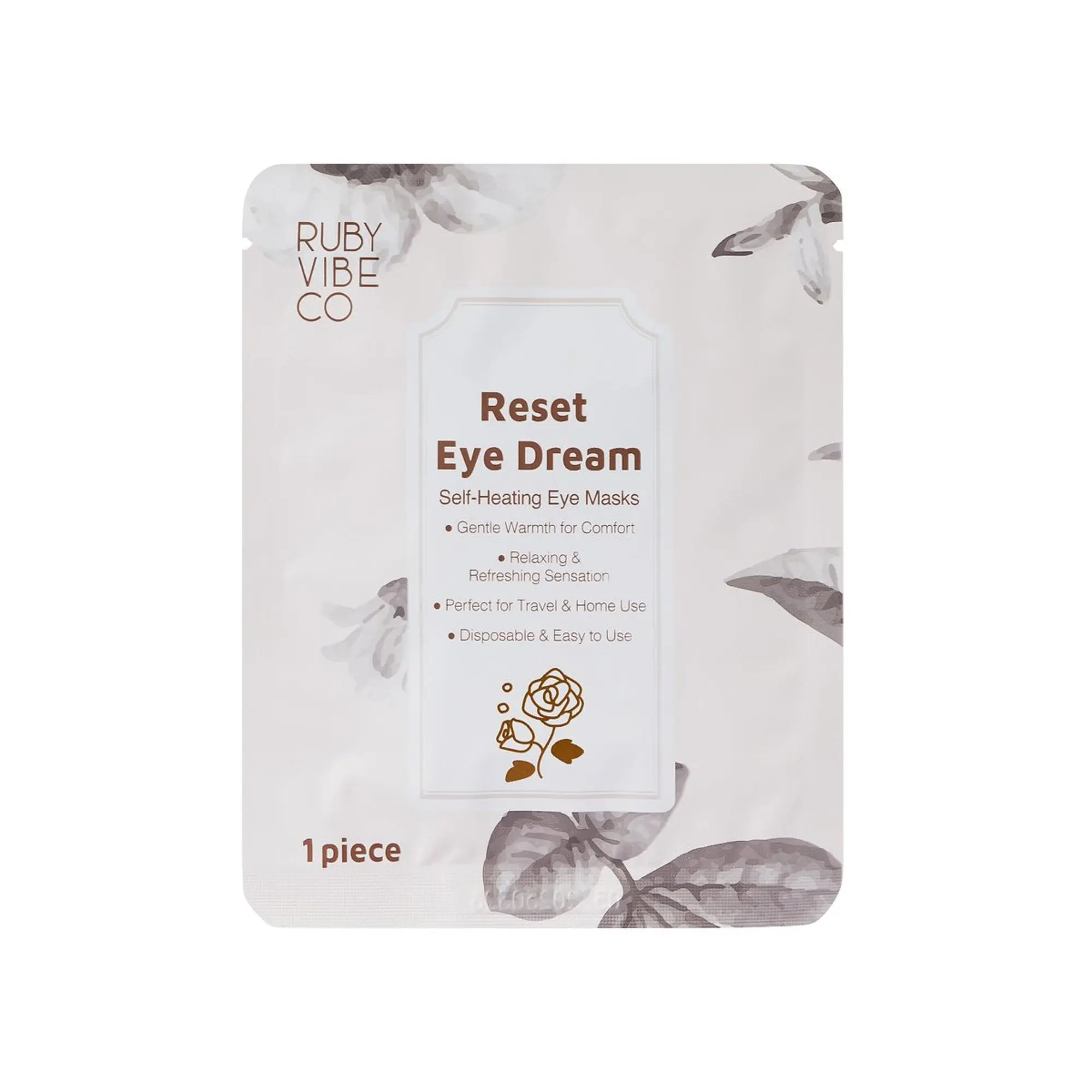 RUBY VIBE CO Reset Eye Dream - Self-Heating Eye Masks, 5 Pairs Comfort Refresh & Revitalized Eye Heating Pad, Warm Eye Compress for Tired Eyes