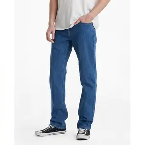 VOLCOM Men's Solver Modern Fit Straight Stretch Casual Denim Trouser Pants, Plain Comfortable Pocket Menswear Jeans