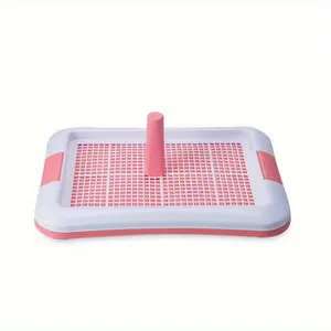 1pc Mesh Flat Pet Toilet: Easy to Clean with Tray and Column, Universal for Dogs!
