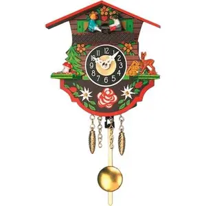 212 MAIN ENGS 0110KQP Engstler Battery-Operated Mini Clock - Music Chime, Flower Decor for Home Decor and Home Supplies