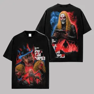 House of 1000 Corpses Premium Cotton Shirt, House of 1000 Corpses Fans, 90s Retro Film Shirt, Legend Horror Movie Shirt, Horror Movie Fans, Streetwear Shirt Unisex Oversize Gift for Movie Lovers
