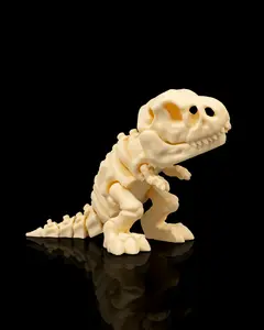 Articulated T Rex Skeleton – 3D Printed Poseable Dinosaur Figure