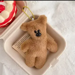 Cute Brown Bear Plush Keychain