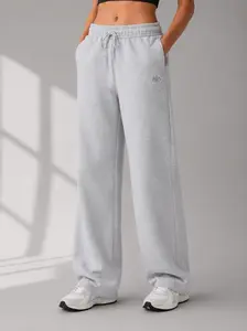 Alo Yoga Accolade Straight Leg Sweatpants Athletic Heather Grey