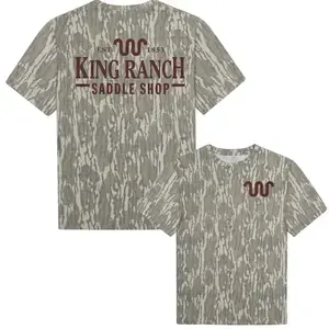 King Ranch Mossy Oak Original Bottomland Tee For Men And Women- Original Stretchy T-Shirt for Men Women, Mossy Oak Shirt, 3D Camo Style T-Shirt, Gift For Men