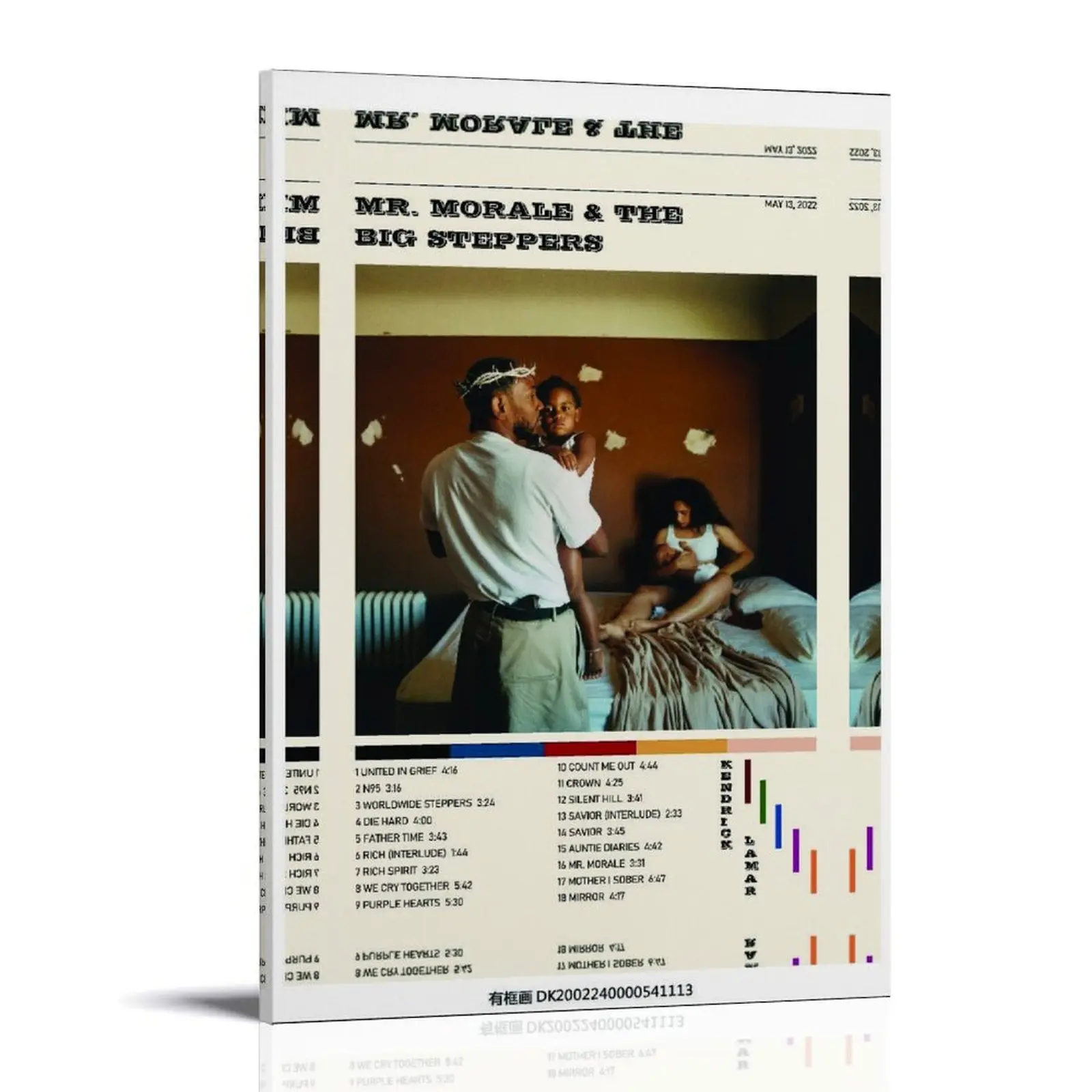 Mr.-Morale & The Big Steppers Poster Posters Music Album Cover Posters Canvas Wall Art High-Resolution Vintage Band & Artist Prints for Room