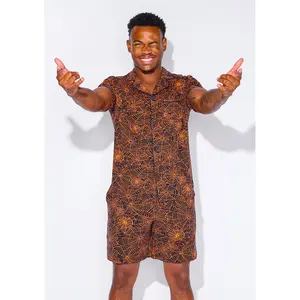 Men's - Catnapper Set (Orange Spiderweb)
