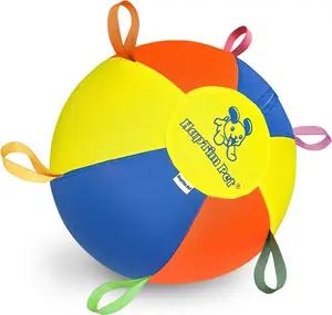 Hap Tim Herding Ball — Interactive Large Ball Toy for Dogs, Featuring a Built-in Handle; Durable Outdoor Training Gear. Specifically Designed for Medium to Large Dogs, Corgis, Australian Shepherds, Australian Cattle Dogs, Border Collies, and Horses.