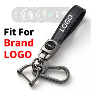 Genuine Leather Car Keychain Compatible with Audi BMW Mercedes CHEVY TOYOTA HONDA Car Key Chain Ring Accessories for Men and Woman Carabiner Durable chevrolet accessories