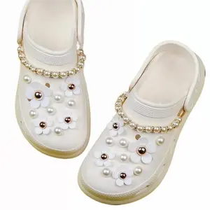 (New)22pcs Cute Kawaii 2023  Flowers Rhinestone, Faux Pearls Letter PVC Soft Rubber Shoe Decoration, DIY Clogs Slippers for Crocs, Aesthetic Shoe Decoration Charms for Crocs, VALENTINE GIFT, GIFT FOT HER, GIFT FOR HIM, FAST SHIPPING, US SH
