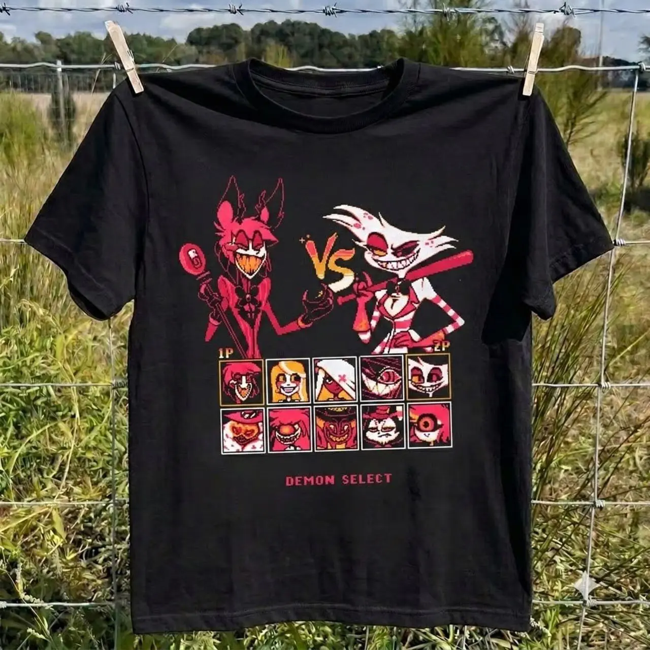 Alastor and Angel Dust Hazbin Hotel Tshirt