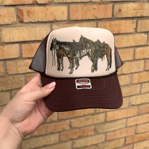 Horsing around trucker hat Horsing around trucker hat