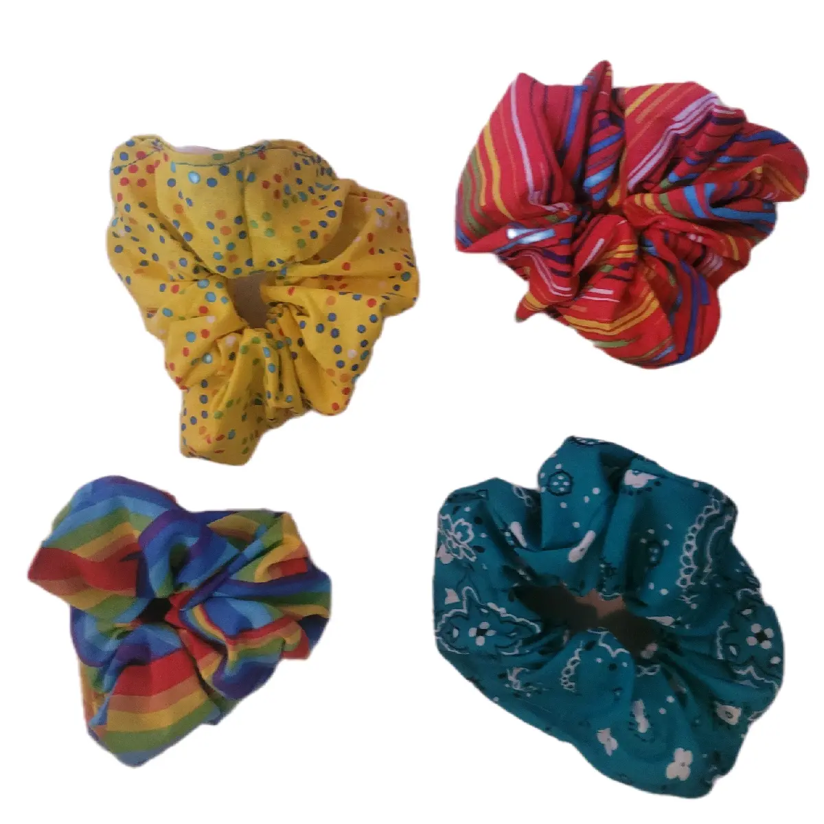 Puffy Cotton Scrunchies for Women - Fashion Hair Accessories