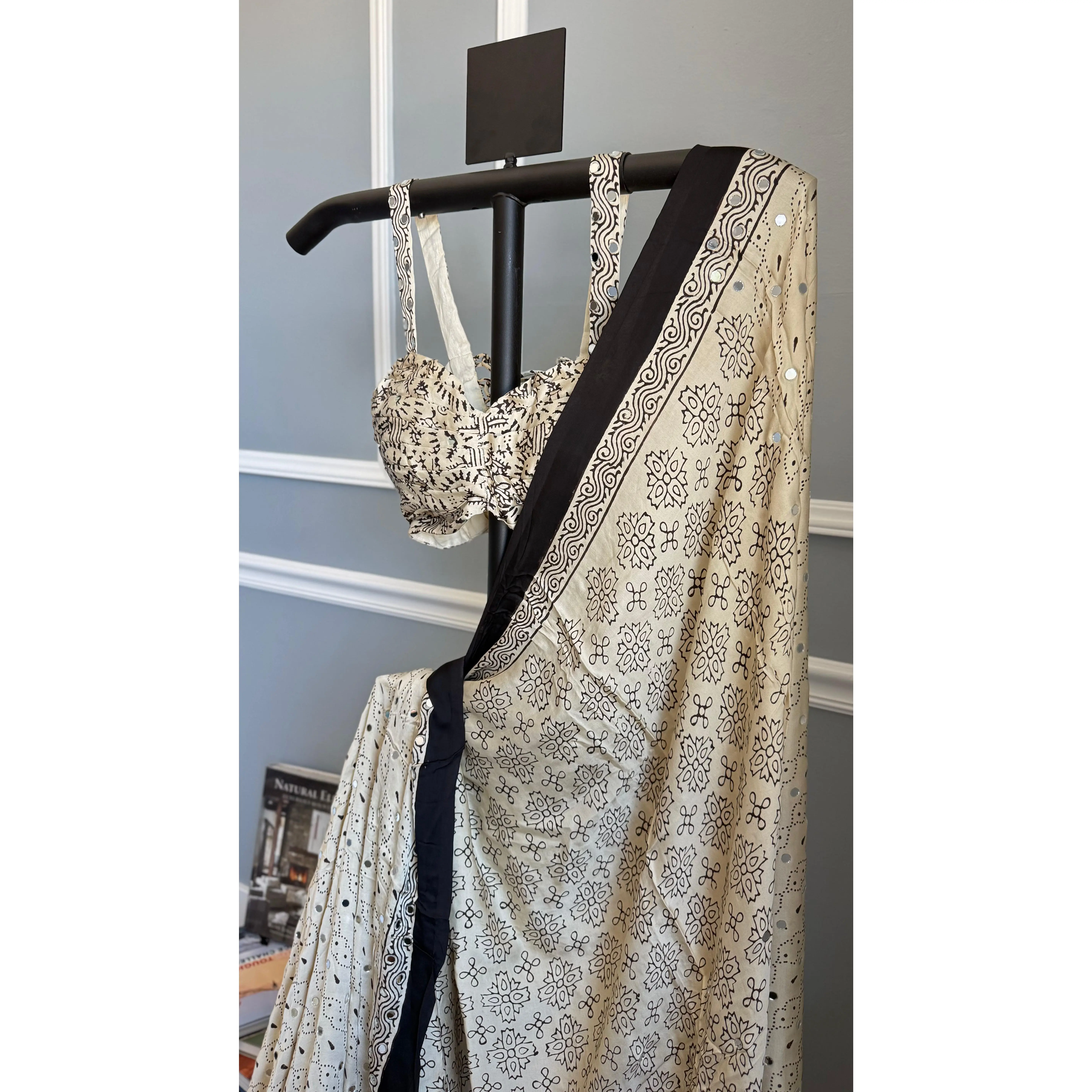 SUKOON Ajrakh Saree | 36
