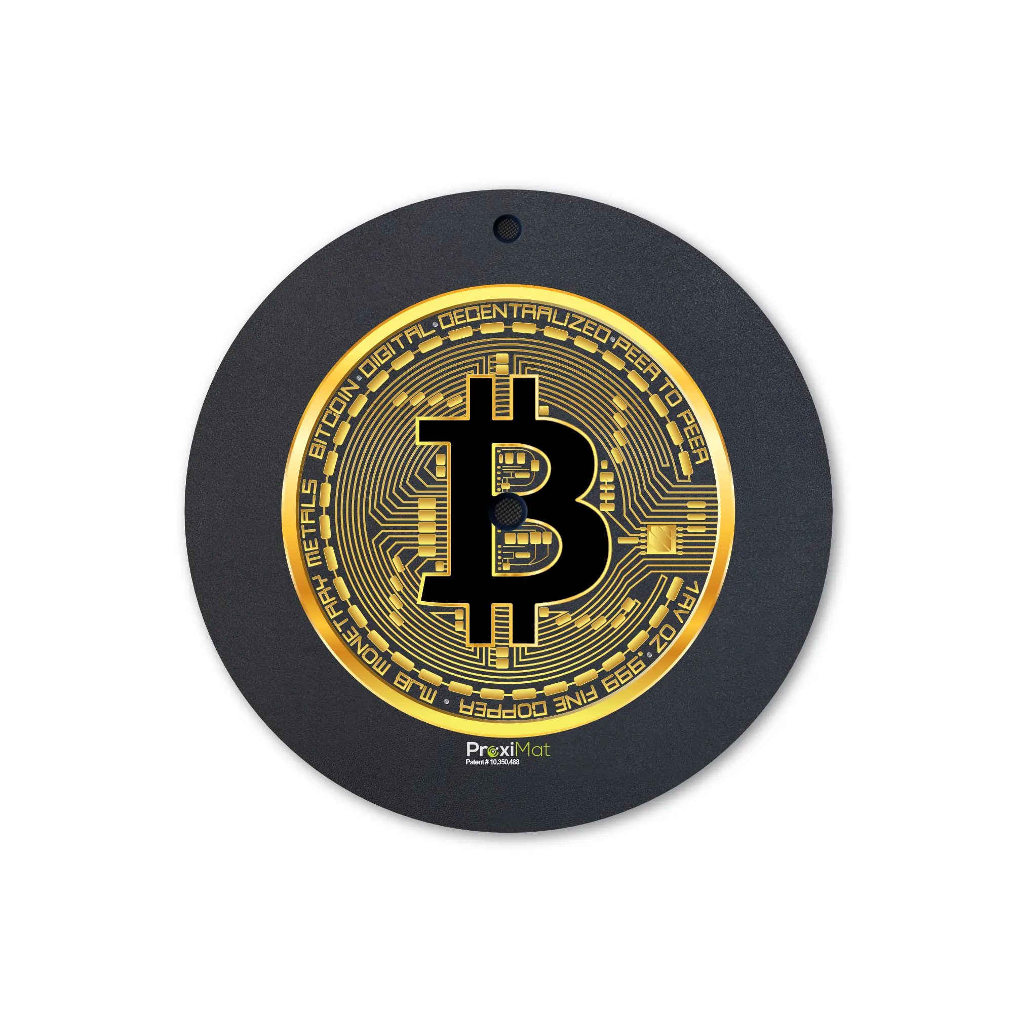 [ProxiMat] 35" Bitcoin Virtual Reality Mat VR Accessory - Use with Meta Quest Pro, Meta Quest 3, Sony Playstation VR, Valve Index, HTC Vive Pro 2 and More