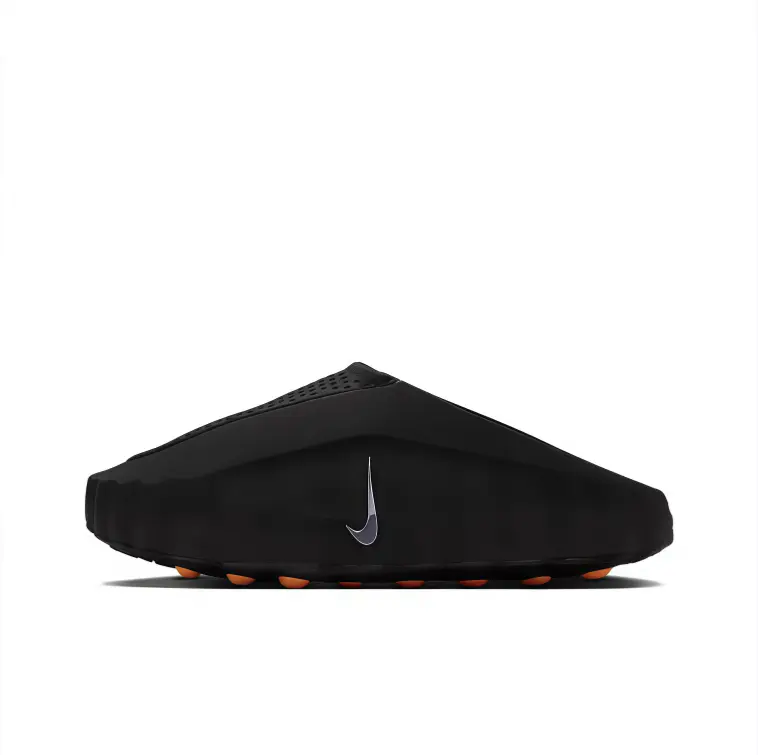 Slip on mule slides black hollow surface comfy shock absorbing sole outdoor walking streetwear viral style casual daily match travel essential unisex minimalist fashion water friendly clog shoes