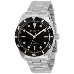 Invicta Men's Automatic Watch - Pro Diver Black dial Stainless Steel Bracelet | 31290