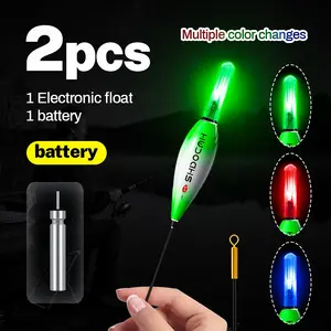 Fish Bite Hook Light Color Changing, Multi-Color Flashing, Fishing Float, Night Glow Marker, Electronic LED Fish Float, Sea Fishing, Fishing Equipment
