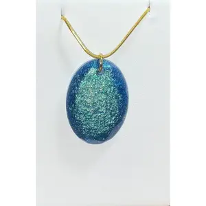 Color-Shift Necklace - Oval Green
