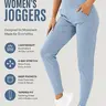 THE GYM PEOPLE Women's Soft Stretchable Jogger Pants - Tapered Lightweight Athletic Bottoms with Pockets, Street Style Sports Jogging Wear for Lounge & Travel, Elastane Athletic Leggings