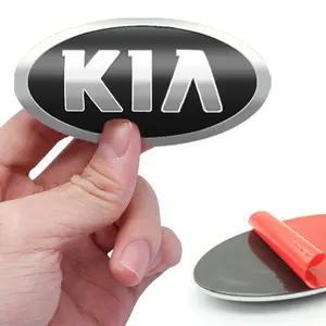 Kia Car Front & Rear Emblem 1pcs, Car Truck Decal, Car Decals, Durable Abs Material, Weather Resistant, Precision Molded Seamless Fit, Anti-Oxidation UV Protection