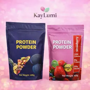 KayLumi Nourishing Protein Powder Set - Strawberry Flavor, 400g, Maca & Fenugreek Blend, Plant-Based, Energy & Vitality Boost, Daily Nutrition, Healthcare Dietary Supplement