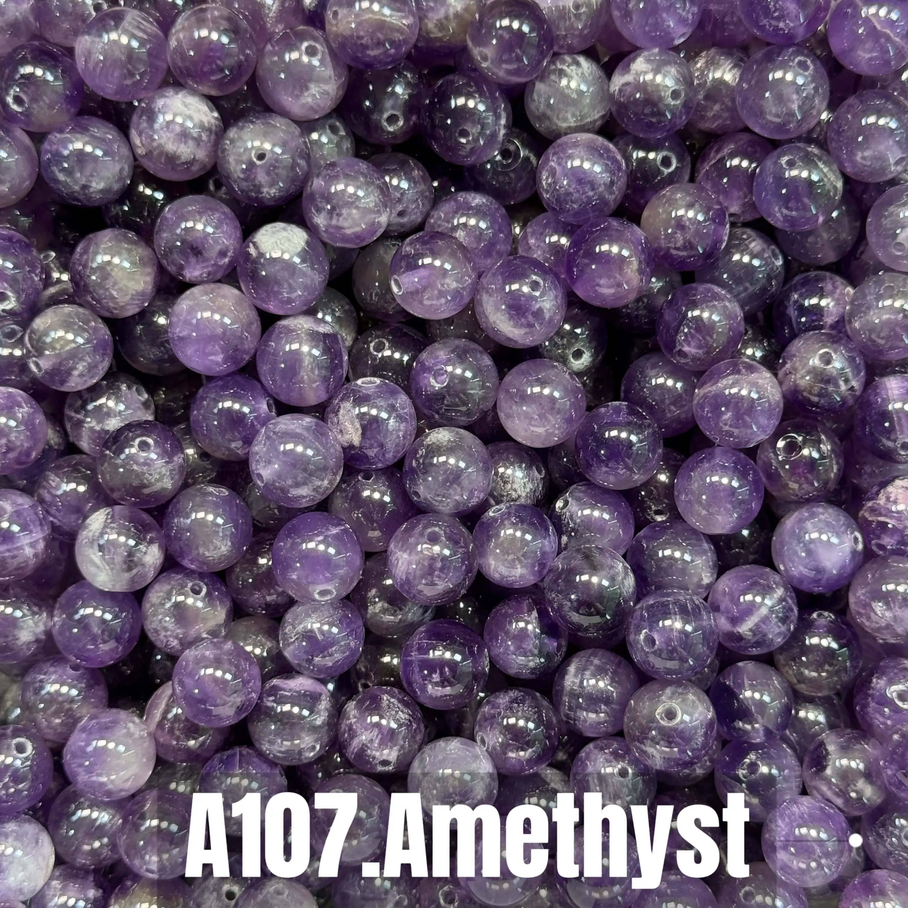 [A-Section 8mm ] Crystal Beads;1 Order=16 Spoons(can make 8 bracelets )