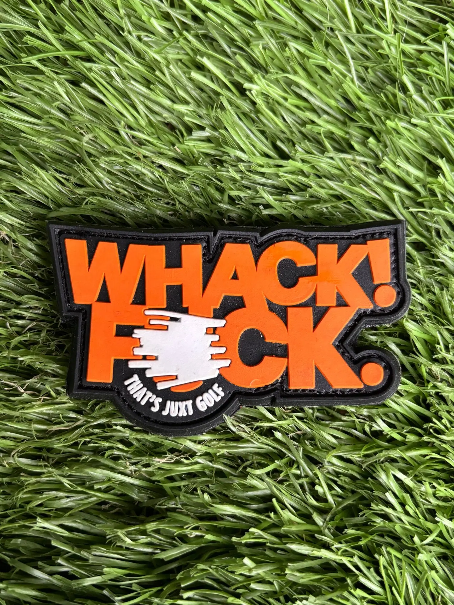 3D Golf Morale Patch - Golf Accessories with Velcro Hook, Raised Face for Headcovers/Hats, Embroidery Sewing Supply
