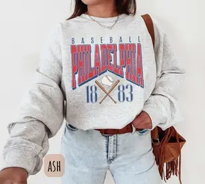 Vintage Philadelphia Baseball Sweatshirt Philly Baseball Crewneck Philly Philadelphia Philly Philadelphia Sports Fan