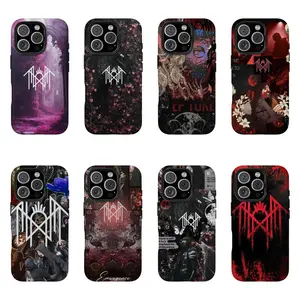 8 Sleep Token Rose Lyrics Caramel Pink Phone Cases, compatible with iPhone 17/16/15/14/13/12/11 Pro Max/Plus and Samsung Galaxy S23FE/22/23/24/25, sturdy and durable, perfect as a fan gift.