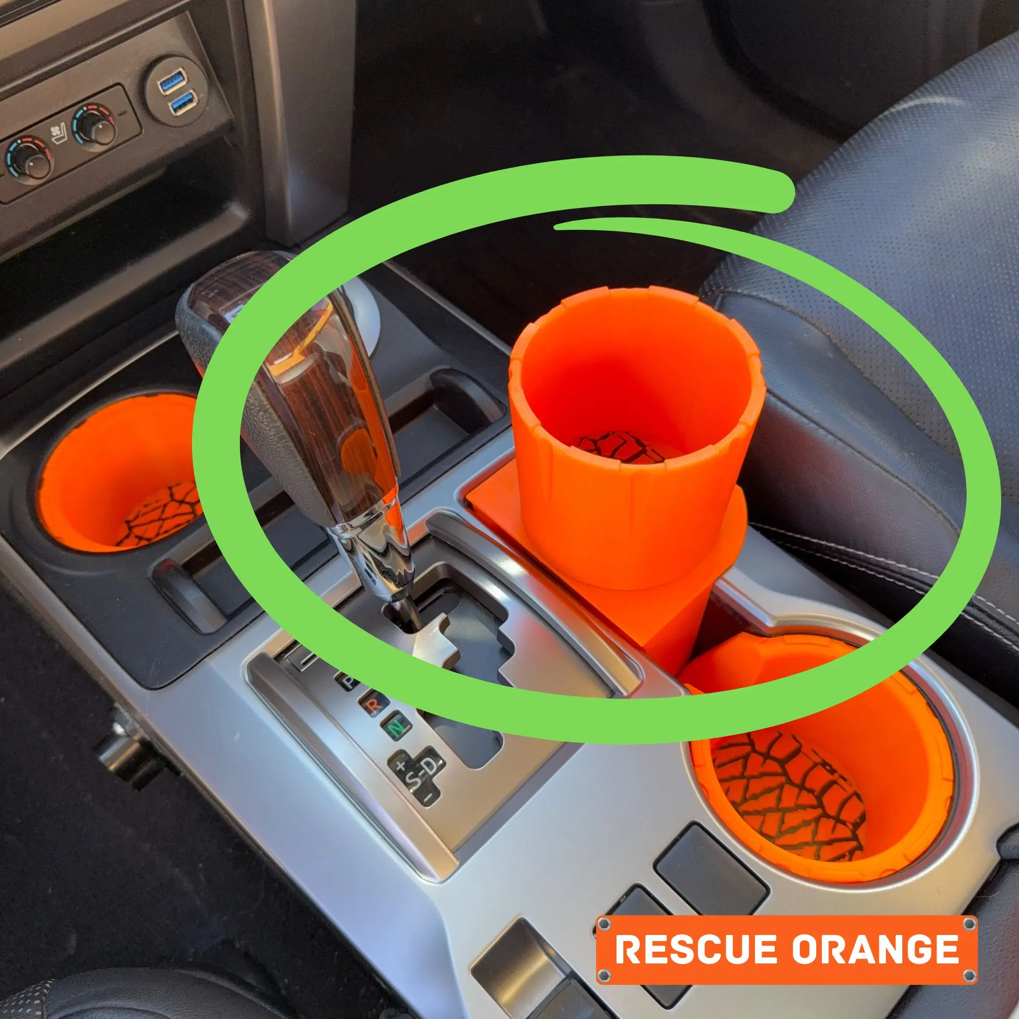 The ORIGINAL 4Runner Cup Holder Extra Insert | CupRunner - SINGLE Extra Center Console Cup Holder Mod for 5th Gen Toyota 4Runner (2010–2024)