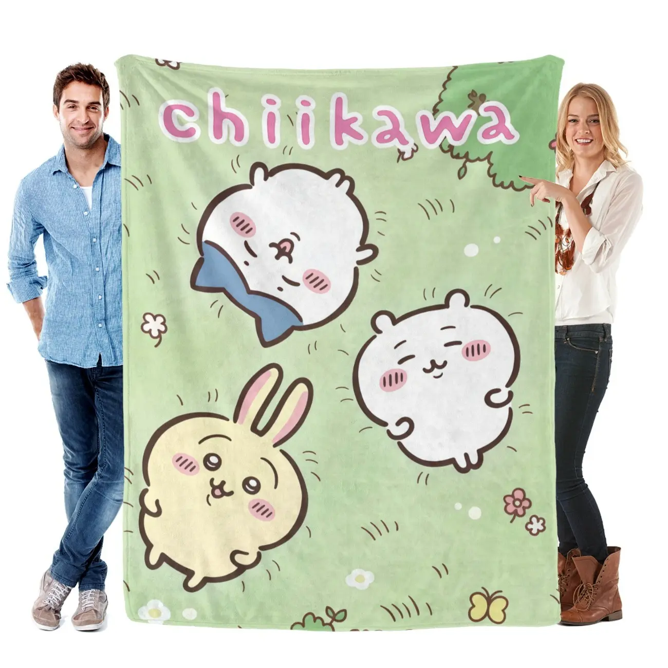 Chiikawa Blanket Soft Bed Sofa Throw Cozy Lightweight Birthday Gift for Kids  Applies to Super soft  decorative sofa/sofa/bedroom Cartoon blanket, children's birthday gift