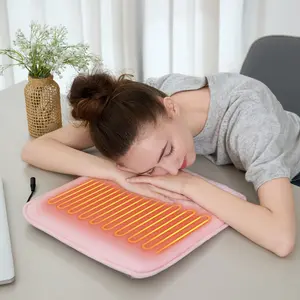 Double-Sided Electric Heated Blanket with Timer, Four Temperature Settings, Foot & Back Heating Pad, Non-Slip, Home Office Use, /