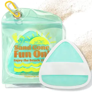 Triangle Sand Remover Eraser Wipe, Family Beach Vacation Essentials for Women, Hassle-Free Travel Must-Haves summerwins