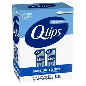 Q-tips Cotton Swabs, 1750 ct., 3 pk.