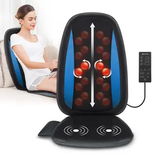 COMFIER Shiatsu Back Massager with Heat -Deep Tissue Kneading Massage Seat Cushion, Massage Chair Pad for Full Back, Electric Body Massager for Home or Office Chair use, Gifts for Men