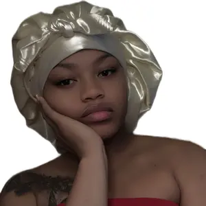 1pcs silk bonnet 1pcs silk hairtie for heavy hair