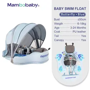 Mambobaby Pool Float Butterfly with Canopy and Tail