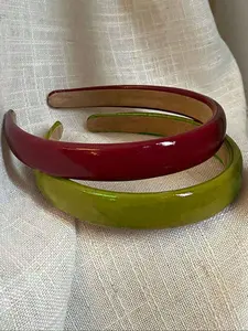 Simple Retro Style PU Leather Anti-slip Headband Set, Casual Versatile Hair Accessories for Women & Girls, Chic Headbands